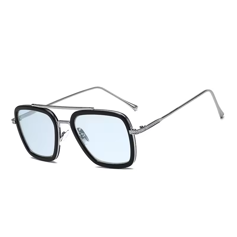 Lentes de Sol VIVIBEE Estilo Tony Stark de Policarbonato Metal 9 Modelos