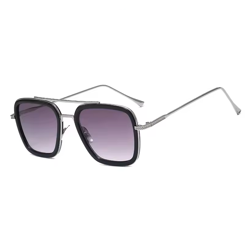 Lentes de Sol VIVIBEE Estilo Tony Stark de Policarbonato Metal 9 Modelos