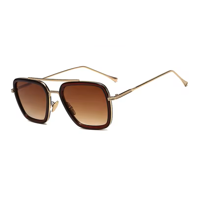 Lentes de Estilo Tony Stark de Policarbonato Metal 9 Colores