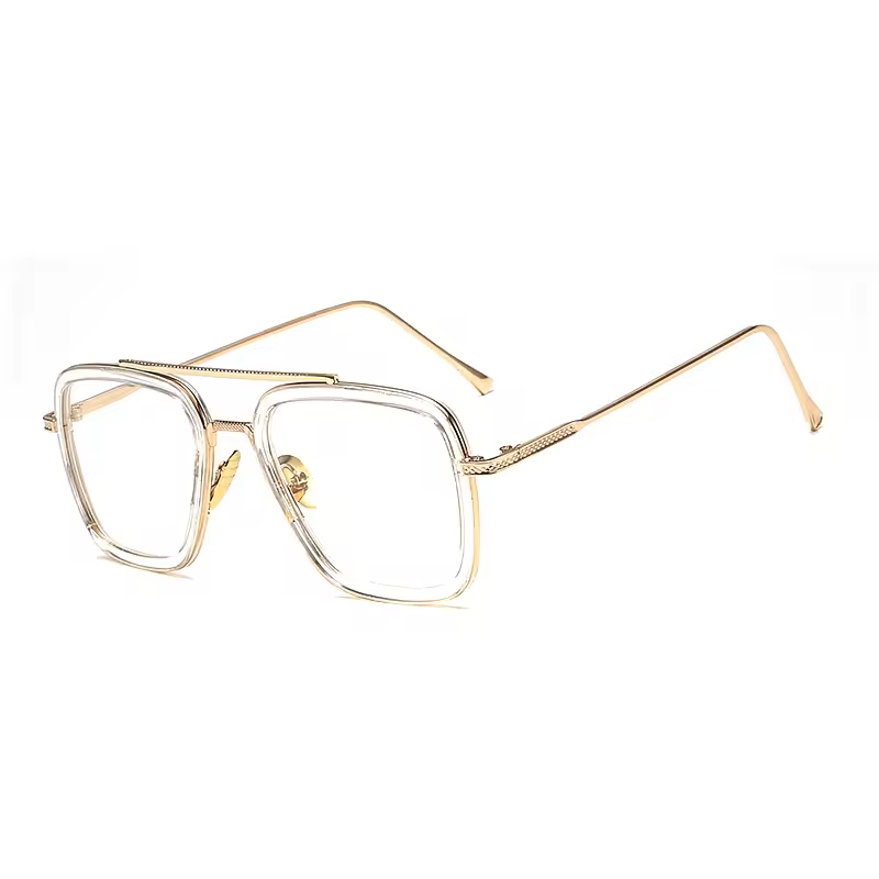 Lentes de Estilo Tony Stark de Policarbonato Metal 9 Colores